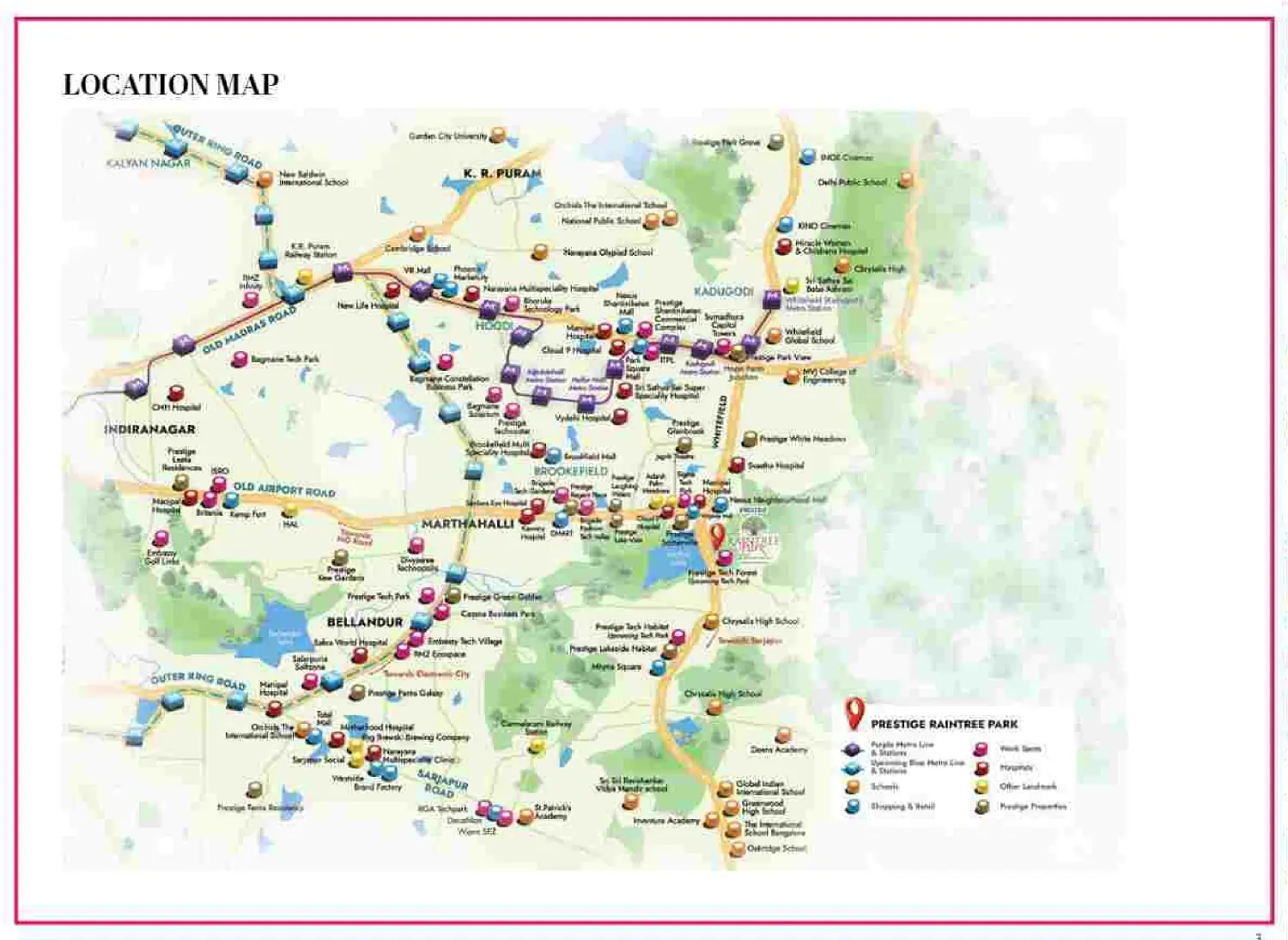 Prestige Raintree Park Location Map